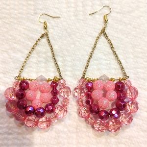 Pink earrings